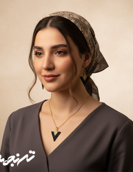 ست گردنبند و گوشواره میوکی طرح مثلث