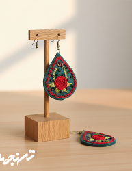 گوشواره نمدی طرح هانا
