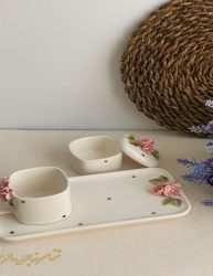 ماگ و زیرماگی گلدار
