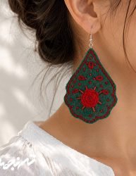 گوشواره های نمدی مدل عنکبوتی